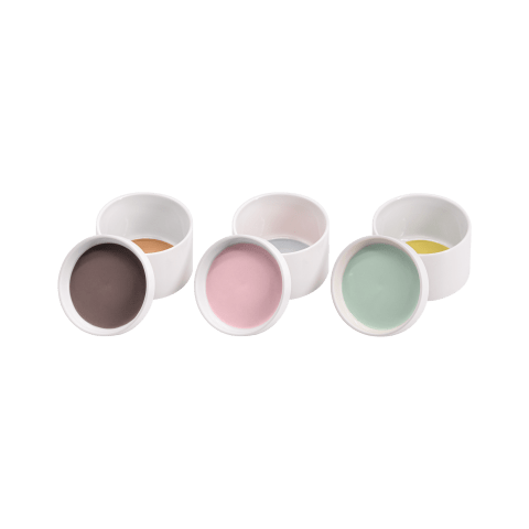 Stackable porcelain bowls Mono