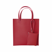 Set of 2 pcs, Shopper with pouch and Wallet Chili