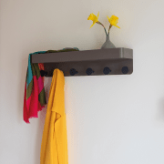 Wall coat rack 'taupe'