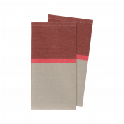 Cotton napkins 'Raspberry', set of 2