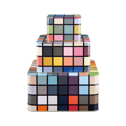 Set of Tin Boxes 'Mosaiko', set of 3