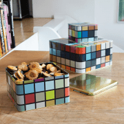 Set of Tin Boxes 'Mosaiko', set of 3