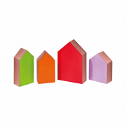 Guard houses, set of 4