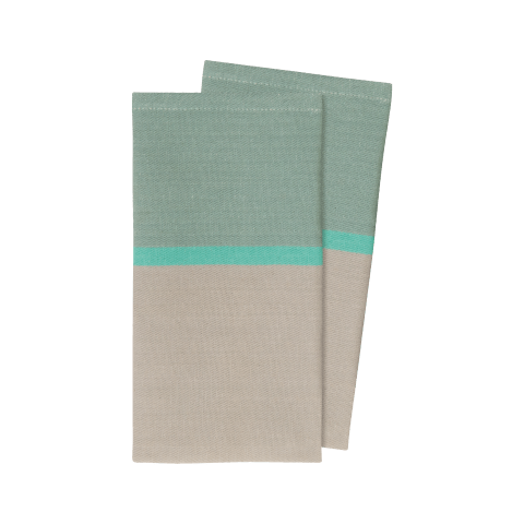 Cotton napkins 'Mint', set of 2