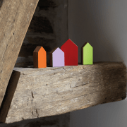 Guard houses, set of 4